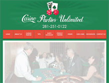 Tablet Screenshot of casinopartiesunlimited.com